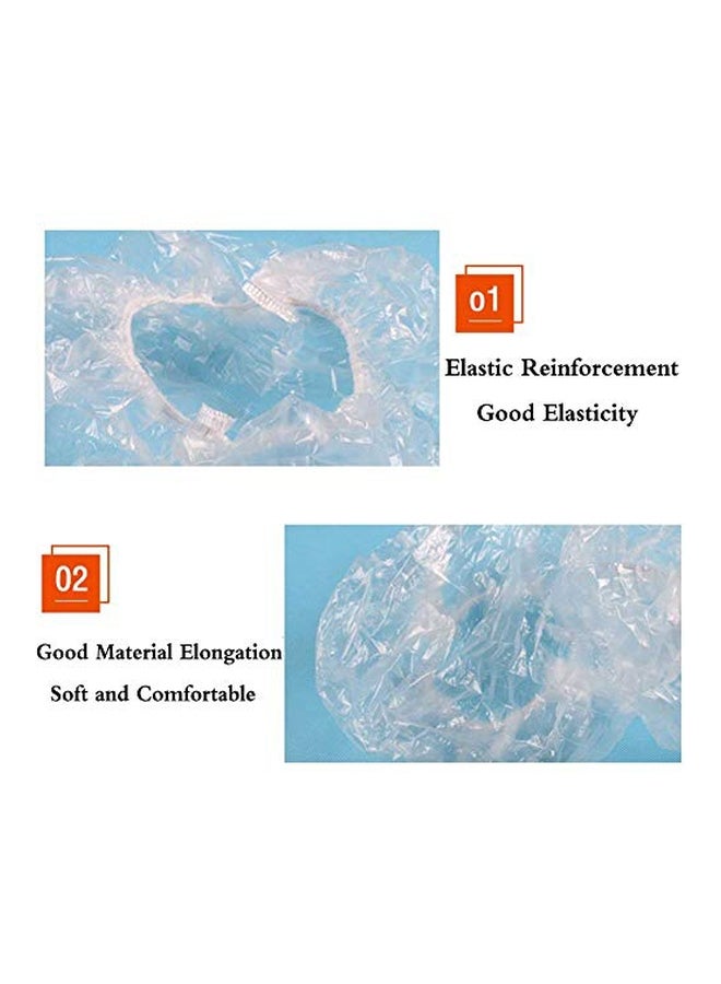 100-Piece Shower Cap Set Clear - Image 2